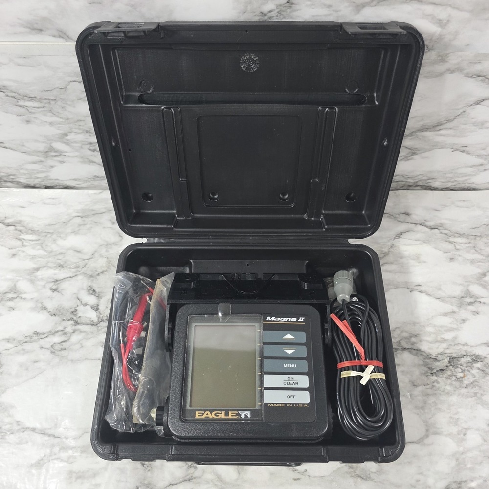 Eagle Fish Finder Magna II 2 with Transducer Power Supply, Bracket NEW OPEN BOX